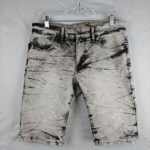 South Pole Shorts  Mens 30" Waist Gray Denim Distressed Acid Wash Slim Y2K VTG‎